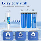 ICEPURE 1 Micron 20" x 4.5" Whole House Sediment Home Water Filter Replacement - Image 7