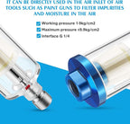 Pack of 6 Small Water Oil Separator Filter 1/4 Inch NPT Inlet and Outlet Air - Image 4
