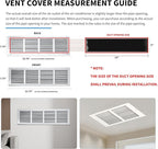 Return Air Grill 24x6, Air Return Vent Cover, Flat Vent Cover, Rejillas De Aire - Image 4