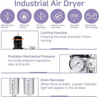 3/4" NPT Industrial Air Dryer for Compressor, 4 Stage Air Drying System - Image 2