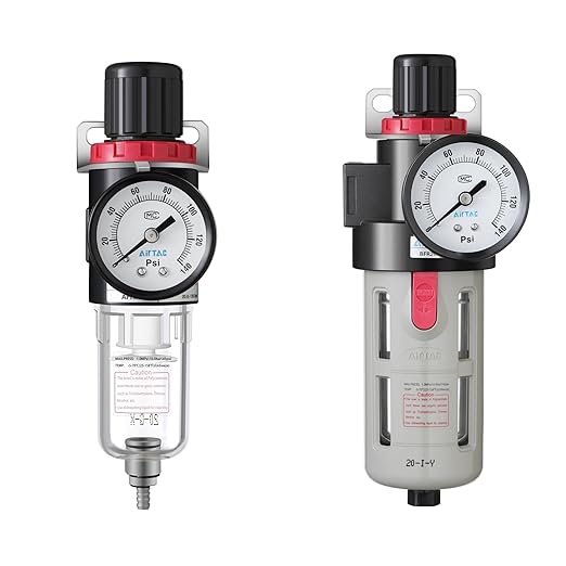 Compressed Air Pressure Filter Regulator Airtac BFR3000 3/8'' NPT 0-140 PSI - Image 3