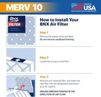 BNX TruFilter 14x20x1 MERV 10 AC Furnace Air Filter - Image 7