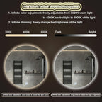 Round Led Bathroom Mirror, Round Bathroom Mirror - Image 3