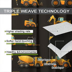 Kids Construction Window Curtains, Construction Machinery Equipment Mode of - Image 7