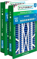 Filterbuy 16x25x5 Air Filter MERV 13 Optimal Smoke & Allergy Defense, by Filterbuy