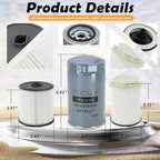 Fuel Filter Water Separator and Oil Filter Set Fit - Image 6