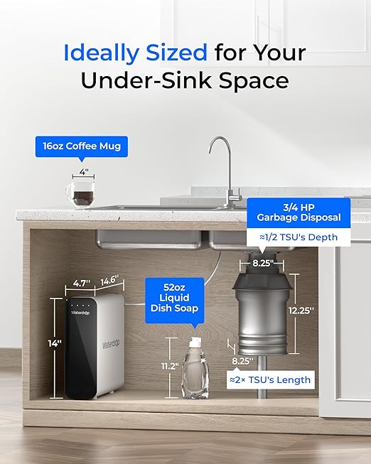 Waterdrop TSU 0.01 Micron Ultra Filtration Under Sink Water Filter System - Image 4