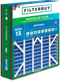 Filterbuy 20x20x5 Air Filter MERV 13 Optimal Smoke & Allergy Defense, by Filterbuy