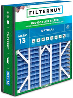 Filterbuy 20x20x5 Air Filter MERV 13 Optimal Smoke & Allergy Defense, by Filterbuy