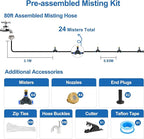 Pre-Assembled Misters for Outside Patio, Outdoor Water Misting Cooling System - Image 3
