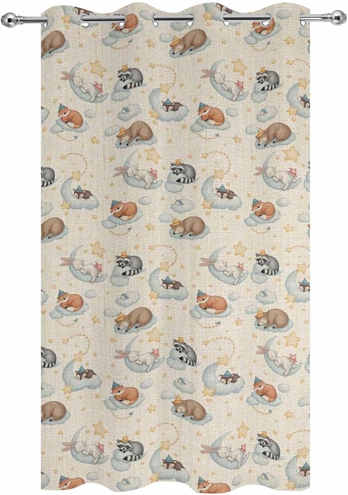 Cartoon Animals Outdoor Curtains - Image 9