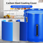8 Gal Fryer Grease Bucket, Steel Oil Disposal Container - Image 3
