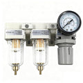 XingNEeng 1/4" NPT Compressed Air Filter Regulator Lubricator Combo, Water/Oil by Unknown