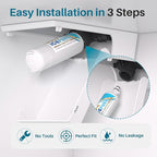 ICEPURE Alkaline ADQ36006101 Refrigerator Water Filter and Air Filter - Image 8