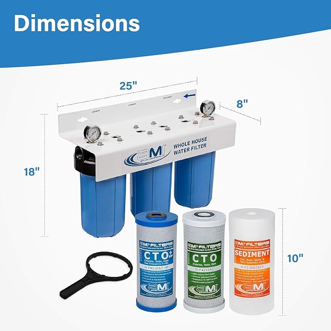 Applied Membranes Inc. 3-Stage Whole-House Water Filter System - Image 3