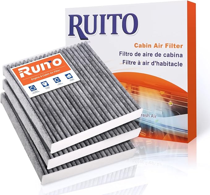 RUITO Cabin Air Filter, Fits 2016-24 Civic, 2017-24 CR-V, 2009-20 Fit, 2016-24 by RUITO