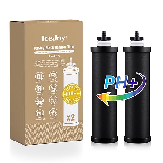 Alkaline Carbon Rods for Gravity Water Filters – Raises pH up to 9.2, by IceJoy