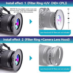 55mm Lens to 82mm Camera Lens Adapter, 55mm to 82mm Filter Step-up Ring Adapter - Image 6