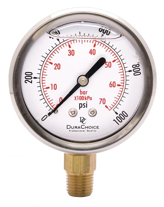 2-1/2" Oil Filled Pressure Gauge by DirectMaterial