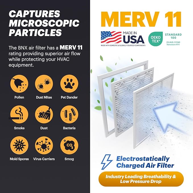 BNX TruFilter 20x23x1 Air Filter MERV 11 - Image 3