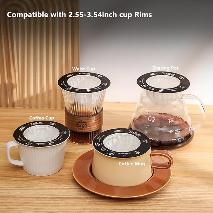 UFO Coffee Filter Paper Bag, Portable Hanging Ear Drip Coffee Bag, Single Serve - Image 3