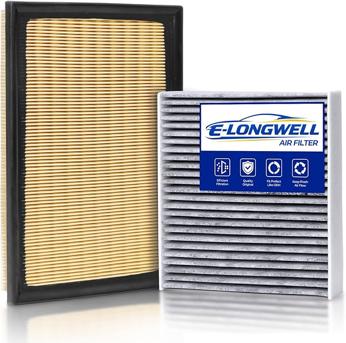 Cabin & Engine Air Filter Kit for 2012-2017 Camry 2.5L by E-LONGWELL