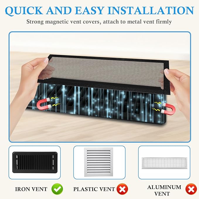 Mesh Vent Cover4 Pack, Magnetic Mesh Vent Covers - Image 3