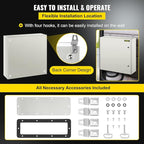 VEVOR NEMA Steel Enclosure, IP66 Waterproof & Dustproof, Outdoor/Indoor - Image 6