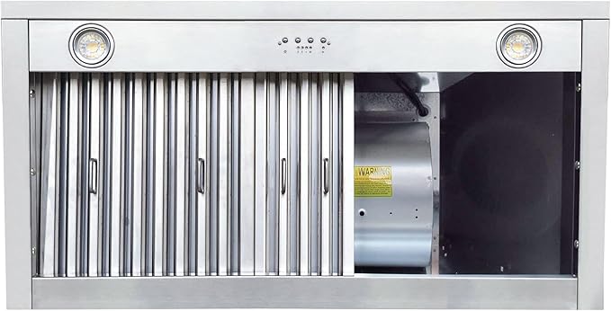 CT Copper Tailor Copper Vent Hood Wall Mount, 610 CFM Exhaust Fan, Stainless - Image 8