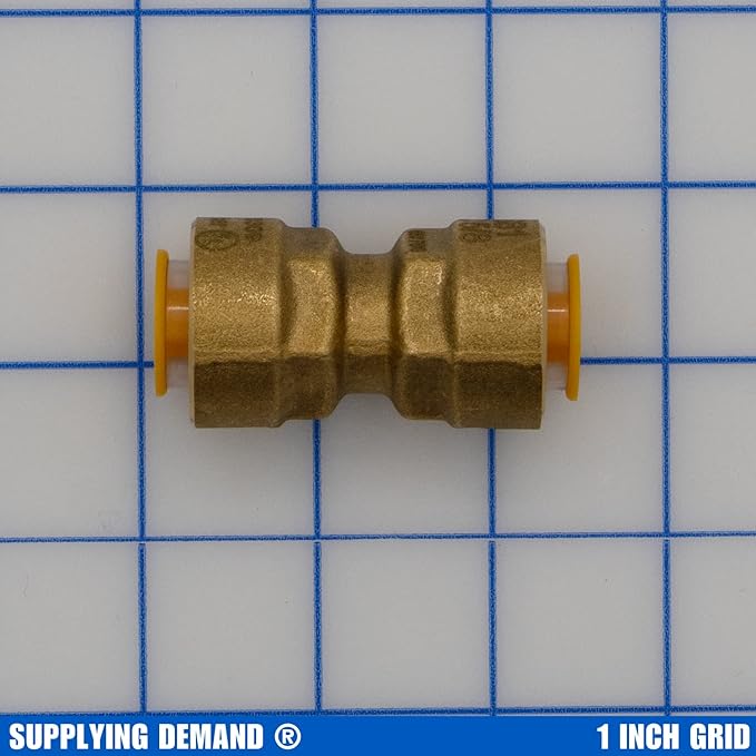 Supplying Demand SB1 5/8 Inch Quick Connect HVAC Brass Coupler Fitting - Image 2