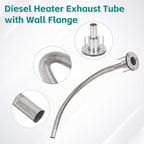 24mm Stainless Steel Exhaust Pipe Air Intake Filter and Pipe Double Wall - Image 4