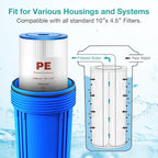 SimPure 10"x4.5" Pleated Sediment Water Filter, 5 Micron Whole House Water - Image 5