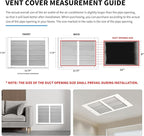 12x6 Vent Cover, Air Return Vent Cover, Flat Vent Cover, Rejillas De Aire - Image 4