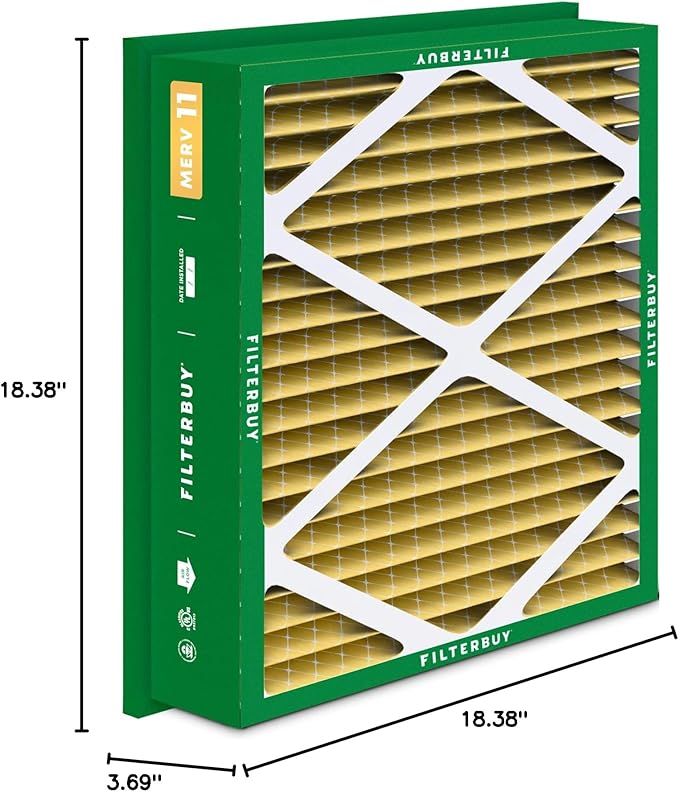 Filterbuy 20x20x5 Air Filter MERV 11 Superior Pet & Allergy Defense, - Image 10