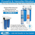 APPLIED MEMBRANES INC. Whole House Water Filter Replacement Filter Cartridge - Image 2
