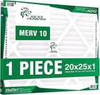 20x25x1, Pleated HVAC AC Furnace Air Filters Replacement, Comparable to MPR by Unknown