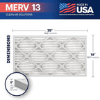 BNX TruFilter 14x25x1 MERV 13 AC Furnace Air Filter - Image 2
