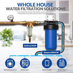 SimPure DC5S 40 Micron Spin Down Sediment Filter, Reusable Whole House Sediment - Image 6