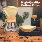 Teling 1200 Count Coffee Filter #2, cone Filters Bulk Disposable Natural Paper - Image 5