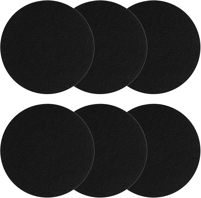 6 Pack Charcoal Filters for Compost Bucket, 7.25 inch Round Activated Carbon by Unknown