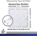 Filter King 20x40x1 Air Filter | 4-PACK | Carbon MERV 8 HVAC Pleated A/C - Image 2