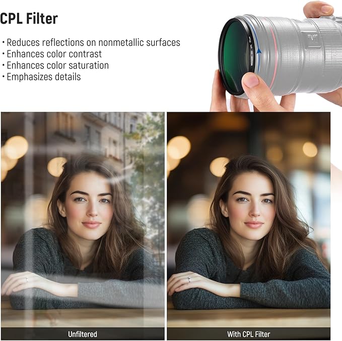 NEEWER 77mm UV/CPL/ND Lens Filter Kit - Image 5