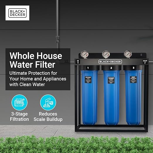 BLACK+DECKER Whole House Water Filter System | Anti-Scale | 3-Stage Filtration - Image 2