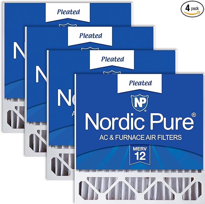 Nordic Pure 20x20x5 Honeywell/Lennox Replacement MERV 12 Air Filters 4 Pack by NordicPure