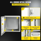 VEVOR NEMA Steel Enclosure, IP66 Waterproof & Dustproof, Outdoor/Indoor - Image 5