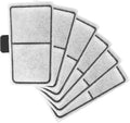 6 Pack Filter Cartridges for Top Fin EF-S and BF5 BETTAFLO, 3.7x2.1 Inch by JIUANODD