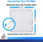Filter King 20.75x20.75x1 Air Filter | 6-PACK | MERV 8 HVAC Pleated A/C Furnace - Image 2