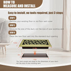 2 Packs Floor Vent Air Register 4X10 Inch Brushed Gold Color Floor Register - Image 6