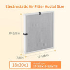 2-Pack 18x20x1 MERV 8 Reusable & Washable Electrostatic Air Filters - Image 2