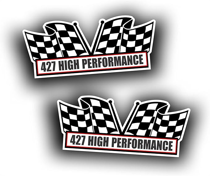 2X Engine Window Air Cleaner Sticker Decal by Solar+Graphics+USA